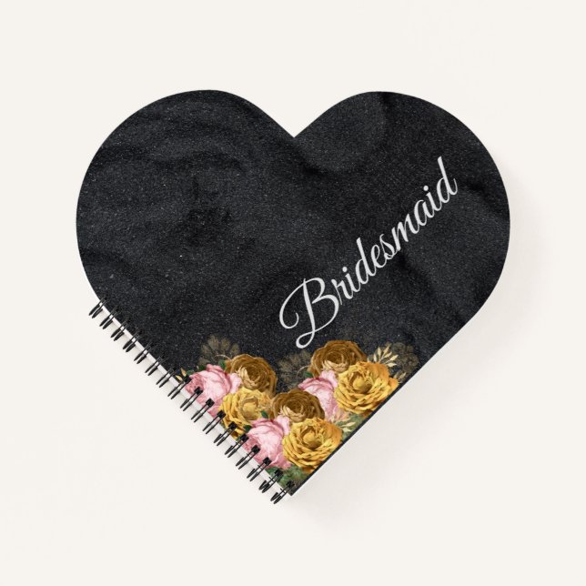 Personalisierte Bridesmaid-Geschenkidee Notizbuch (Vorderseite)