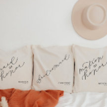 Personalisierte Bridesmaid Niedlich Script Tote Ba