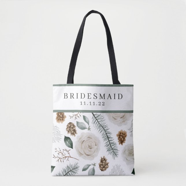 Personalisierte Bridesmaid-Tasche Tasche (Vorderseite)