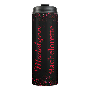 Personalisierte Bridesmaid-Therme in Schwarz & Wei Thermosbecher