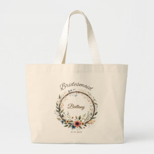 Personalisierte Bridesmaid Tote Tasche