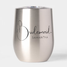 Personalisierte Bridesmaid Typografie
