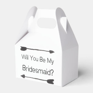 Personalisierte Bridesmaid-Vorschlag für Foto Geschenkschachtel