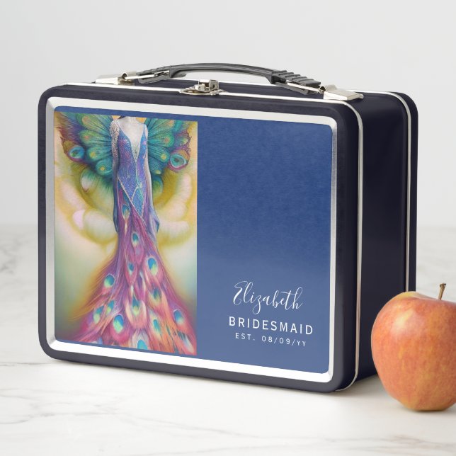 Personalisierte Bridesmaid-Vorschlag Metall Brotdose (Beispiel)