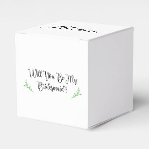 Personalisierte Bridesmaid-Vorschlagskette Geschenkschachtel
