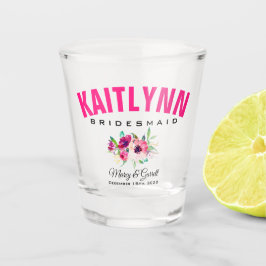 PERSONALISIERTE BRIDESMAID WEDD PARTY SHOT GLASS SCHNAPSGLAS