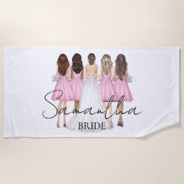 Personalisierte Bridge-Individuelle Name Strandtuch