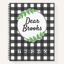 Personalisierte Briefe an mein Son Journal Notizbuch