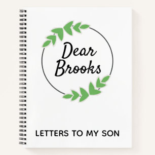 Personalisierte Briefe an mein "Son Wreath Journal Notizbuch