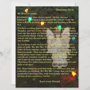 Personalisierte Briefe vom Weihnachtsmann Engel Li