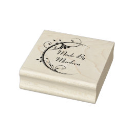 Personalisierte Briefmarke aus Holz Gummistempel