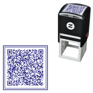 Personalisierte Briefmarke der QR-Code-Prüfung Permastempel