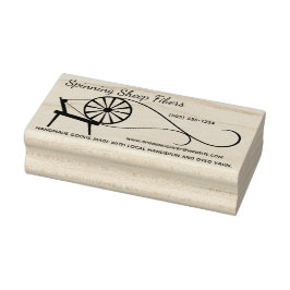 Personalisierte Briefmarke des Spinnrads Gummistempel