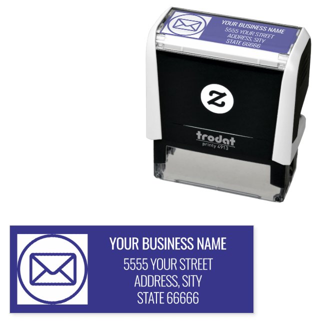 Personalisierte Briefmarke Individuelle Name Adres Permastempel (Beispiel)