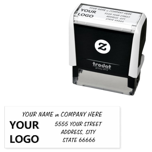 Personalisierte Briefmarke Informationen zum Logo  Permastempel (Beispiel)