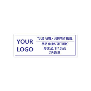 Personalisierte Briefmarke mit Ihrer Logo-Adresse Permastempel