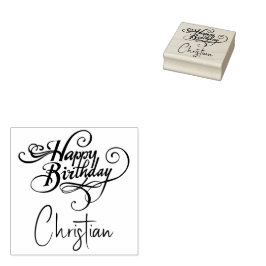 Personalisierte Briefmarke zum Geburtstag Gummistempel