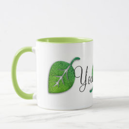 Personalisierte Bright-fröhliche Leaf-Tasse Tasse
