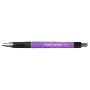 Personalisierte brillante Violettkunst Kugelschreiber