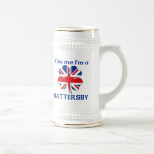 Personalisierte Briten küssen mich, den ich Bierglas