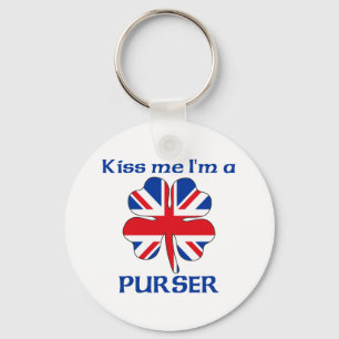 Personalisierte Briten küssen mich, den ich Schlüsselanhänger