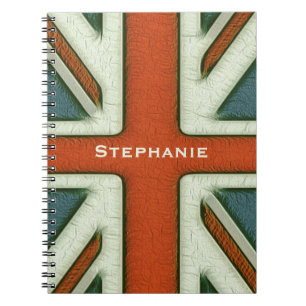 Personalisierte britische Flagge Notizblock