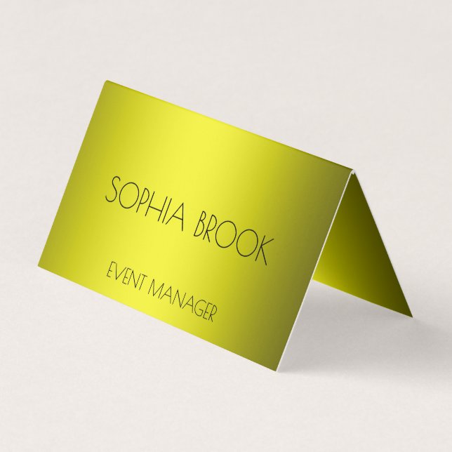Personalisierte Bronze-Goldfolie Visitenkarten (Vorderseite)