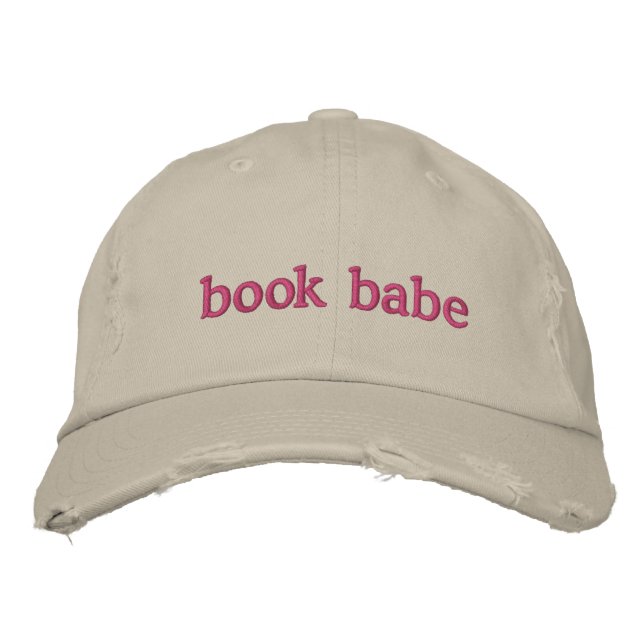 Personalisierte Buchliebhaber Buchpreisangebot Ros Bestickte Baseballkappe (Vorderseite)