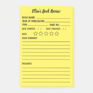 Personalisierte Buchprüfung & Infonachrichten Post-it Klebezettel