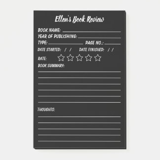 Personalisierte Buchprüfung und Info-Hinweise Post-it Klebezettel