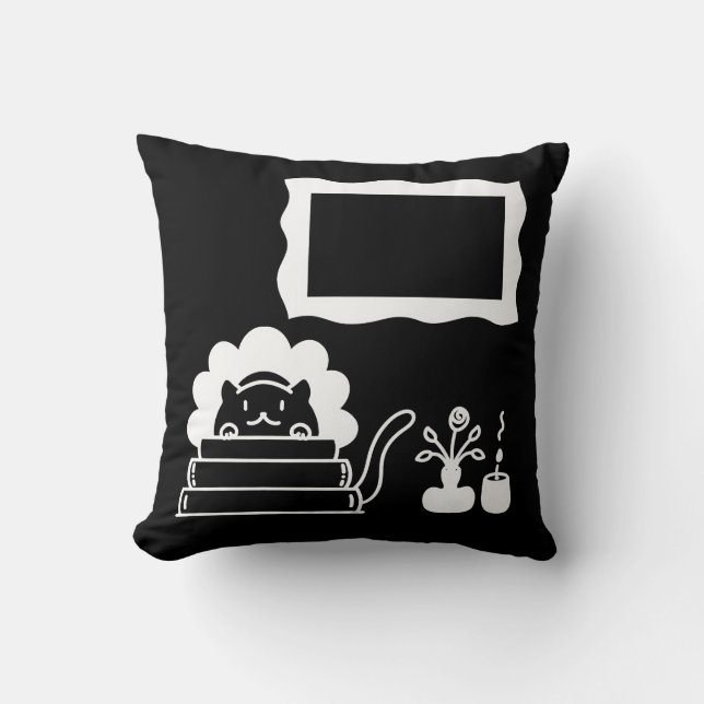 Personalisierte Buchtitel und Bilderrahmen Kissen (Vorderseite)