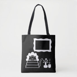 Personalisierte Buchtitel und Bilderrahmen Tasche
