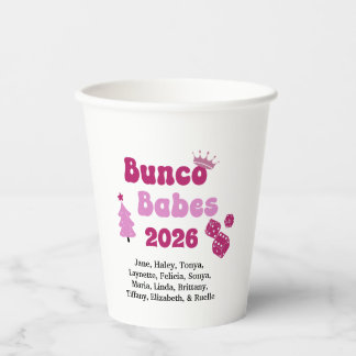 Personalisierte Bunco-Babe Pappbecher