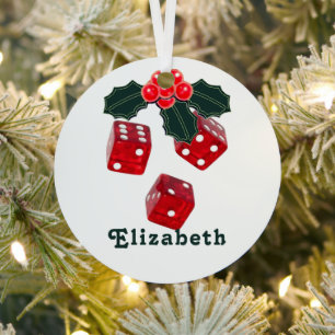 Personalisierte Bunco-Geschenke Ornament Aus Metall