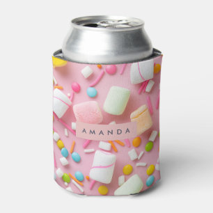 Personalisierte bunte Marshmallow-Streusel Dosenkühler