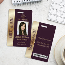 Personalisierte Burgundy-ID für Firmenmitarbeiter