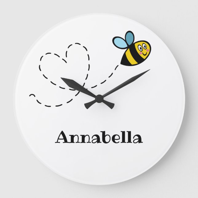 Personalisierte Busensperre Große Wanduhr (Vorderseite)