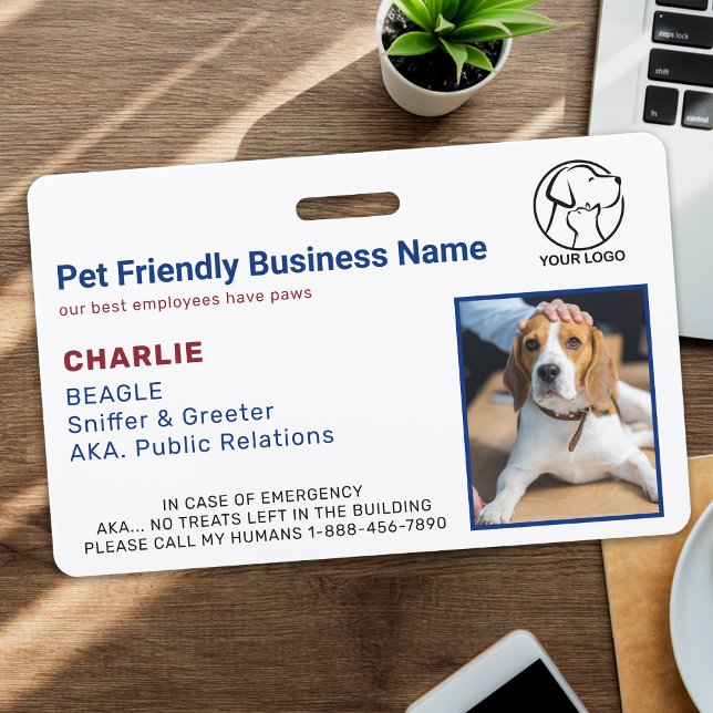 Personalisierte Business Corporate Pet Foto ID Ausweis (Von Creator hochgeladen)