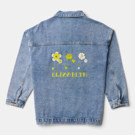 Personalisierte Buttercup-Blume Jeansjacke