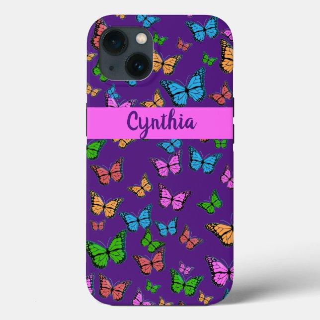 Personalisierte Butterfly Case-Mate iPhone Hülle (Rückseite)