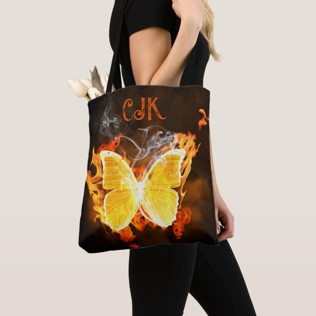 Personalisierte Butterfly-Flammen Tasche (Von Nahem)