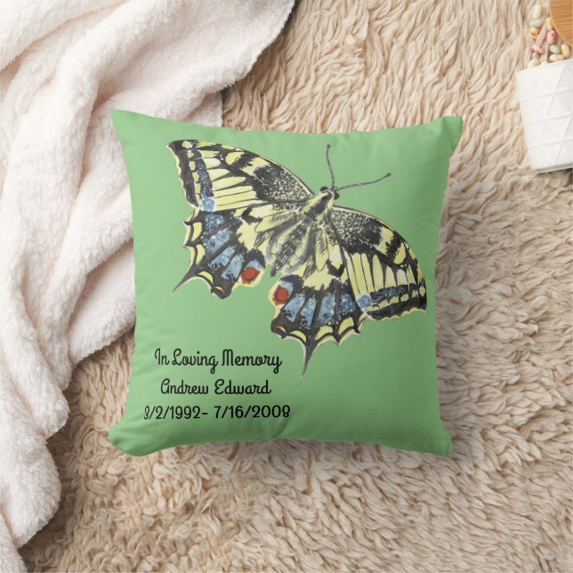 Personalisierte Butterfly-Gedenkstätte Kissen (Decke)