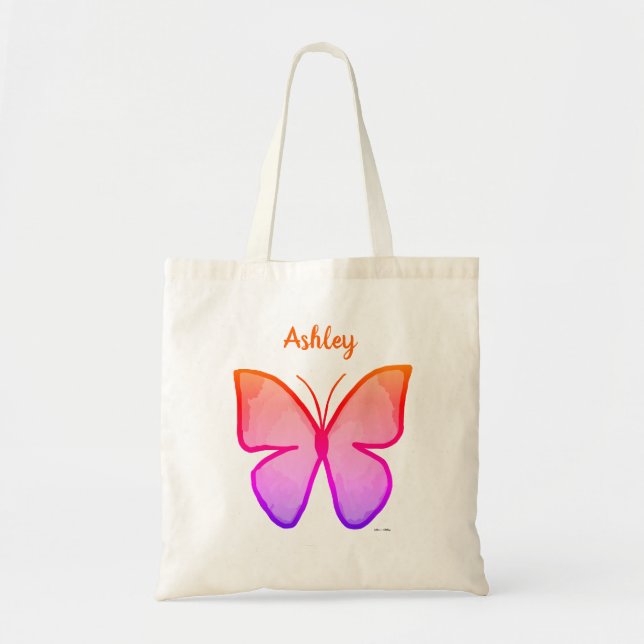 Personalisierte Butterfly Tragetasche (Vorne)