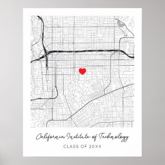 Personalisierte California Institute of Technolog Poster