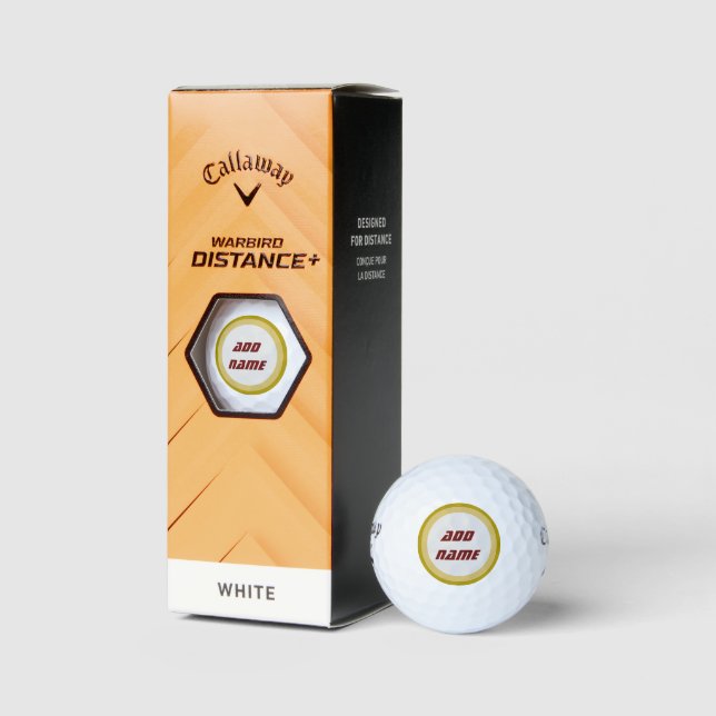 Personalisierte Callaway Golf Warbird Golf Balls Golfball (Verpackungen)