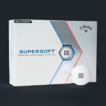 Personalisierte Callaway Supersoft Golf Ball Gesch<br><div class="desc">Personalisierte Callaway Supersoft Golf Ball Geschenkboxen (12-pack). Initialisierte Golfbälle mit cooler Typografie. Individuell mit Monogramm Golfbälle für Golfspieler. Berufliche Markenbox mit Golfbälle mit Ihren Namen Initialen. Personalisiertes Set für den Golfball. Ein erstklassiges Firmengeschenk für Kunden, Partner, Kunden etc. Einzigartige Golfer Geschenke für sportliche Männer und Frauen. Machen Sie Ihre eigenen...</div>