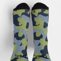 Personalisierte Camouflage Crew Socken