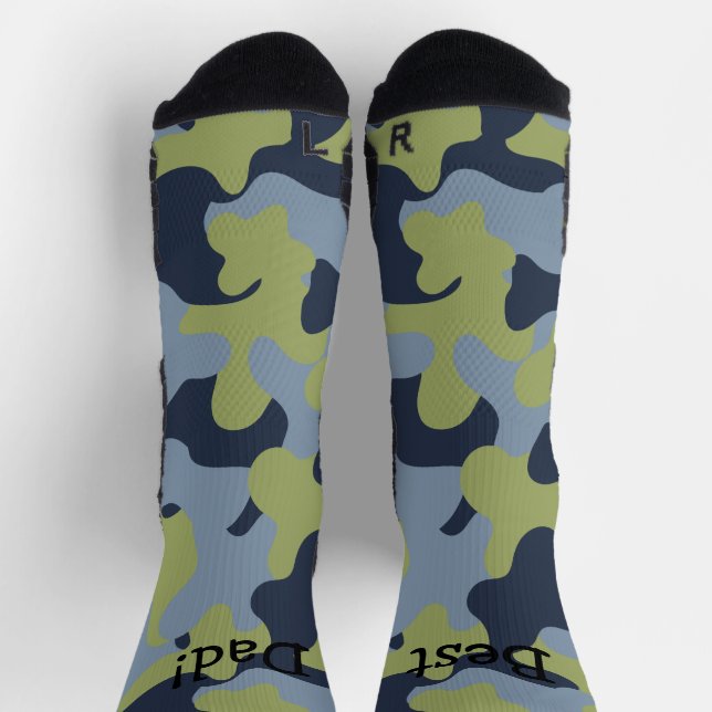 Personalisierte Camouflage Crew Socken (Oben)
