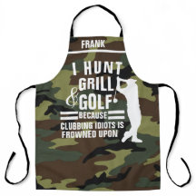 Personalisierte Camouflage Schürze, Funny New Golf