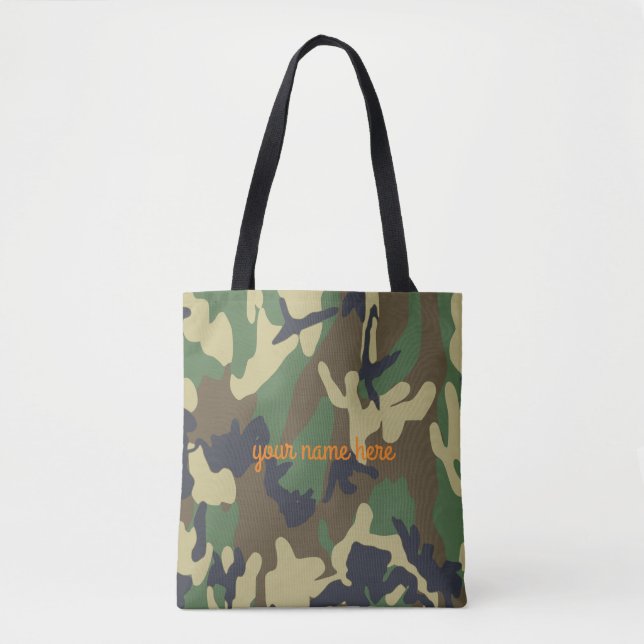 Personalisierte Camouflage-Taschen-Tasche Tasche (Vorderseite)